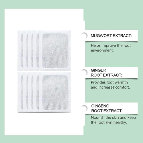 100% Merbal & Gentle Ingredient Detox Foot Pads (1 BOX = 20 PATCHES-BUY 1 GET 3 FREE)
